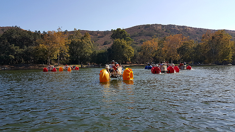 Paddleboats at Irvine Regional Park