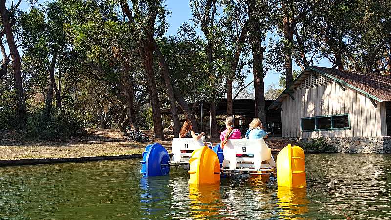 Paddleboats at Irvine Regional Park