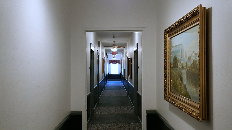 Hallway at the Historic Santa Maria Inn