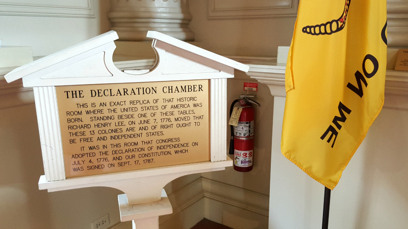 Independence Hall Declaration Chamber Sign