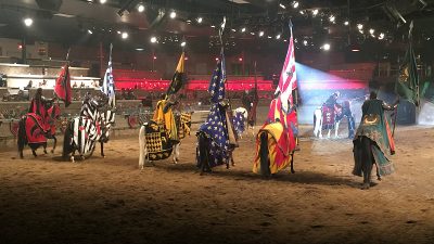 Knights Performing at Medieval Times Dinner Theater