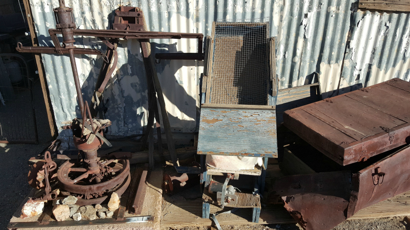 old west mining equipment antiques