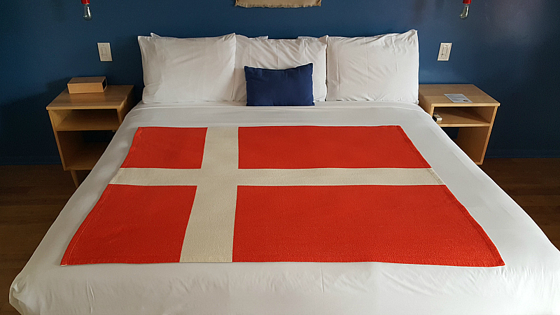 denmark flag bed