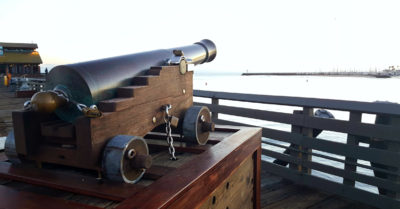 antique cannon stearns wharf