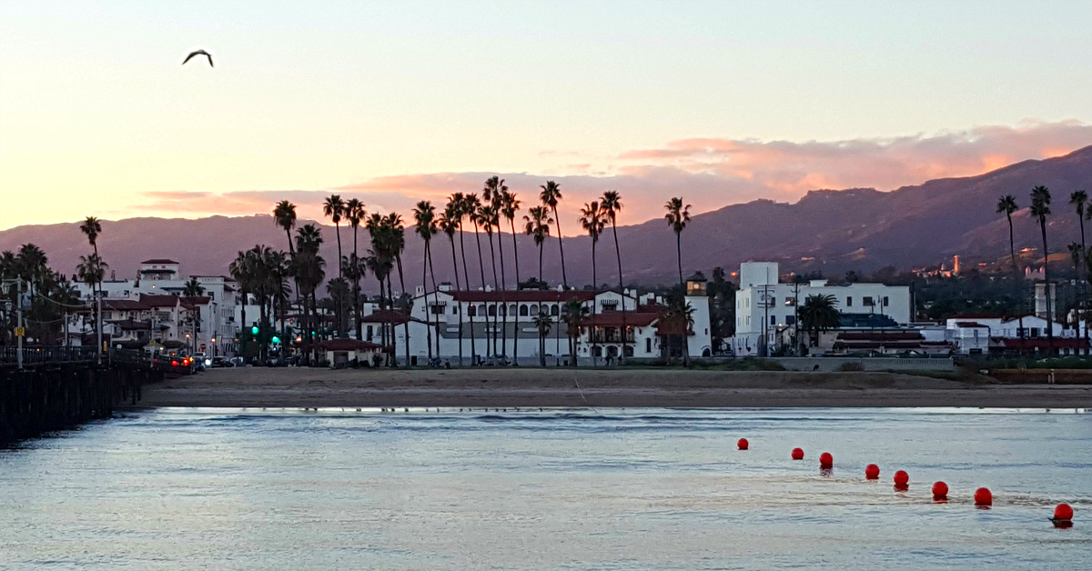 santa barbara view from wharf