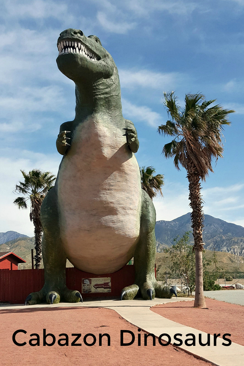 pin cabazon dinosaurs roadside attraction