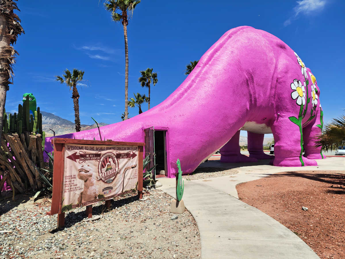 dinosaur gift shop entrance door