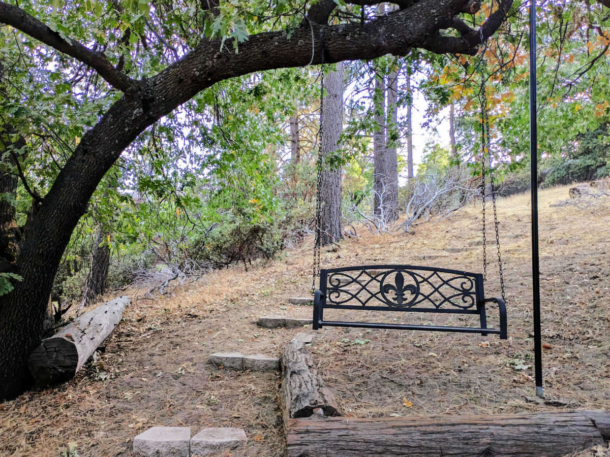 on-site trail and swing