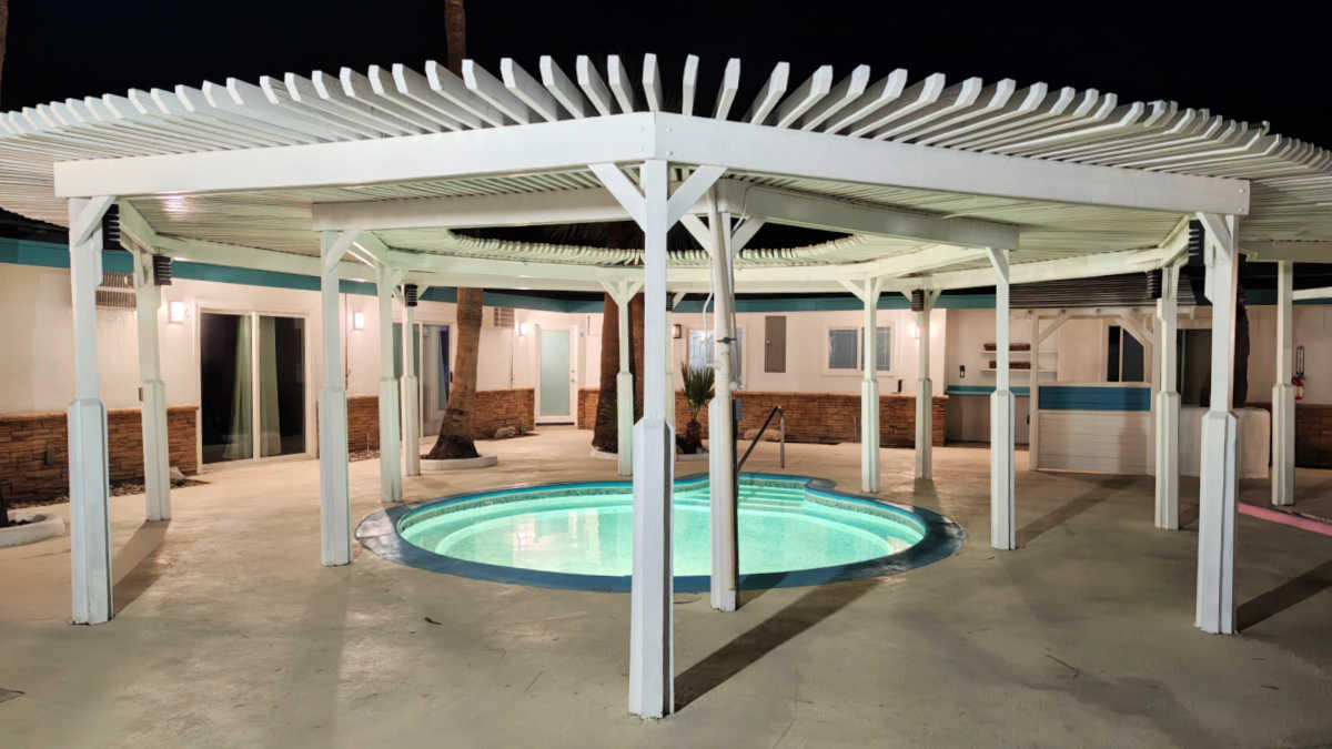 resort rooms near shallow pool