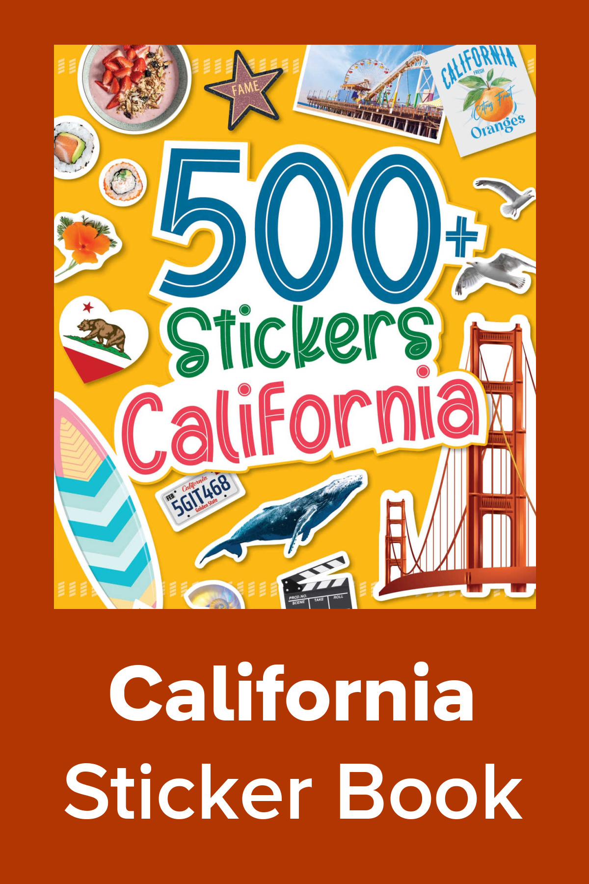 Celebrate Golden State style with 500 Stickers: California! See how 16 pages of high-quality, vibrant stickers make this easy-to-use book perfect for travel journals, luggage decorating, and road trip keepsakes for kids and adults alike.