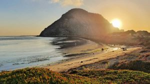 morro rock sunset