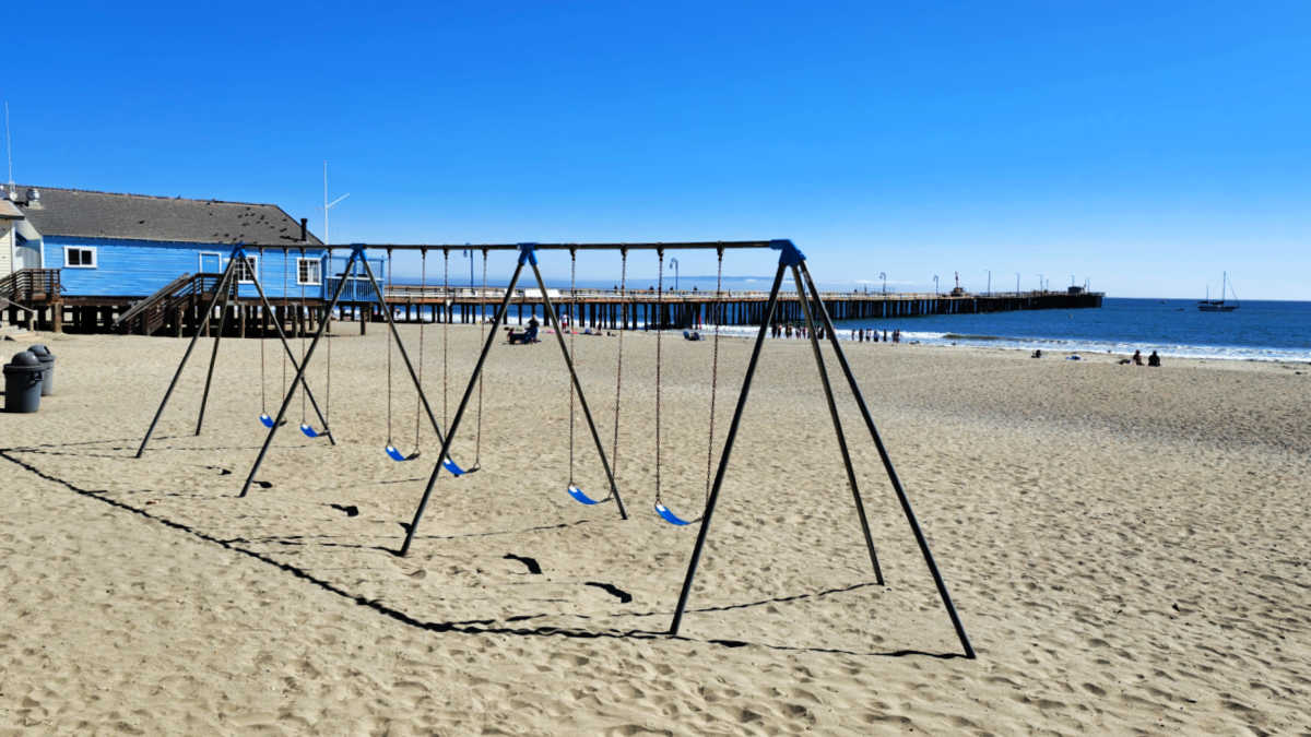 swings beach and avila pier